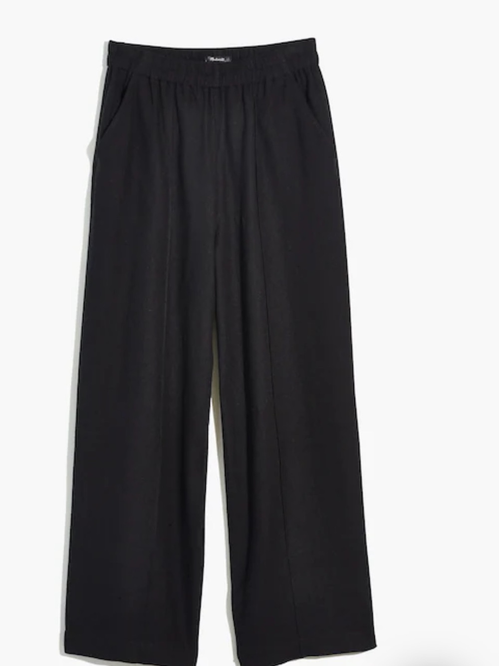Madewell Breeze- woven High waist Black Pull-On Pants